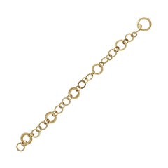 Tiffany & Co. 18 Karat Yellow Gold Circle Chain Link Bracelet