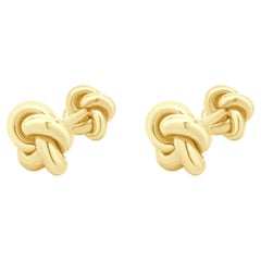 Tiffany & Co. 18 Karat Yellow Gold Classic Love Knot Cufflinks