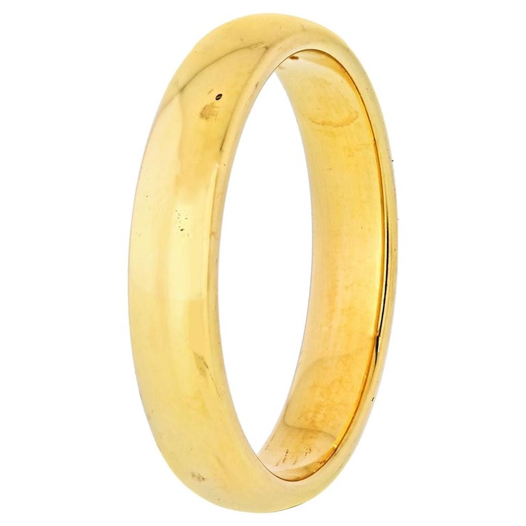Tiffany and Co. 18 Karat Yellow Gold Classic Men’s Wedding Band at ...