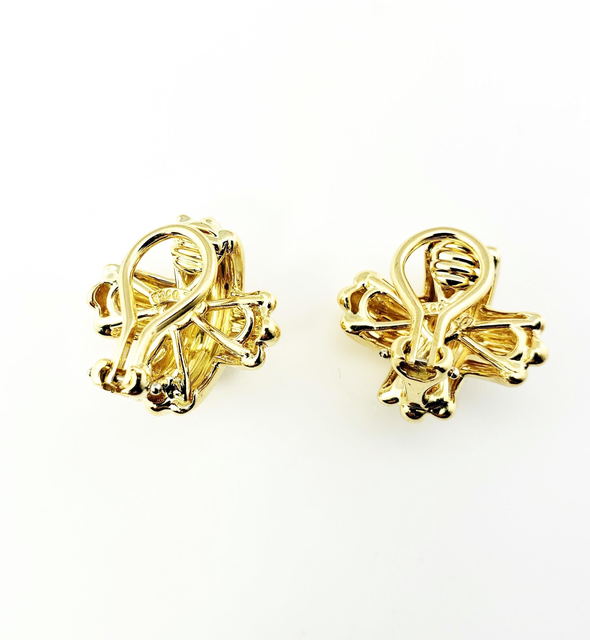 Tiffany & Co. 18 Karat Yellow Gold Clip-On Earrings 2