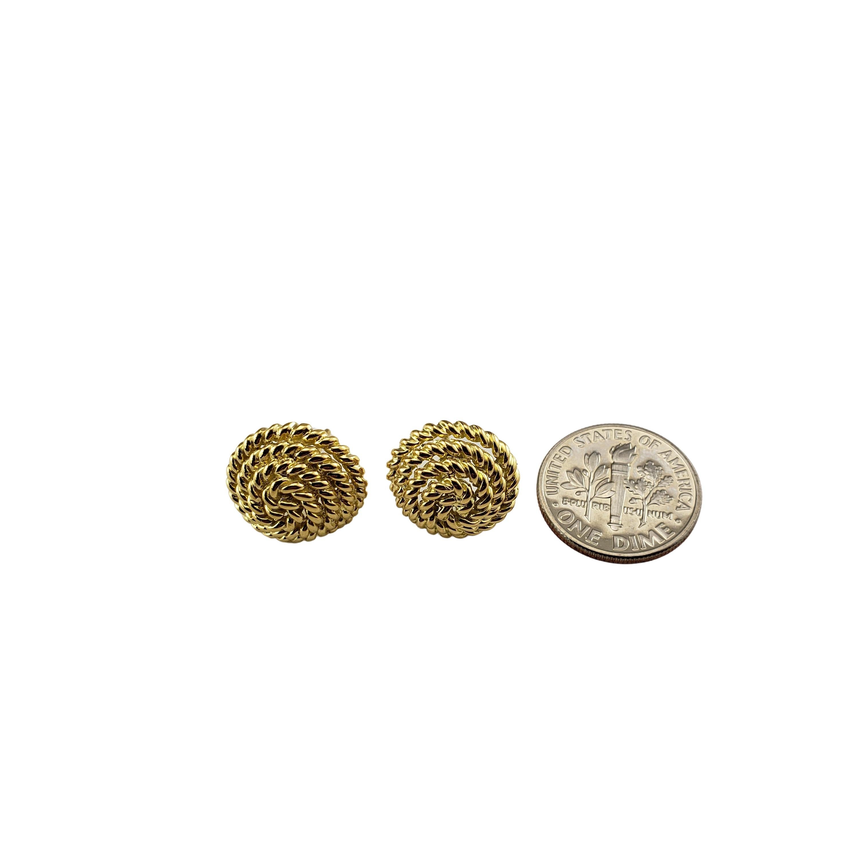 Tiffany & Co. Pendientes de oro amarillo de 18 quilates en espiral #18713 en venta 2