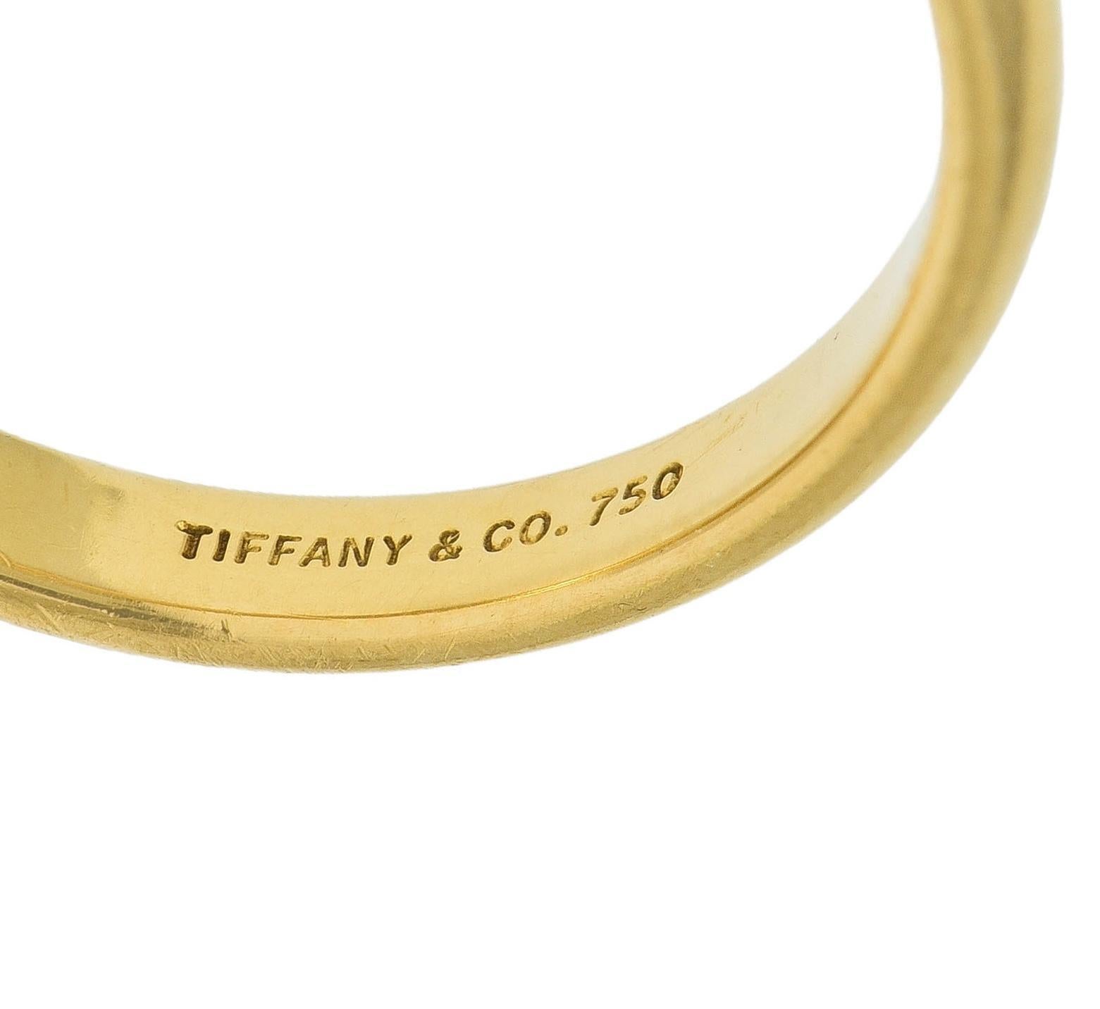 Tiffany & Co. 18 Karat Yellow Gold Contemporary Forever Men's Wedding Band Ring For Sale 1