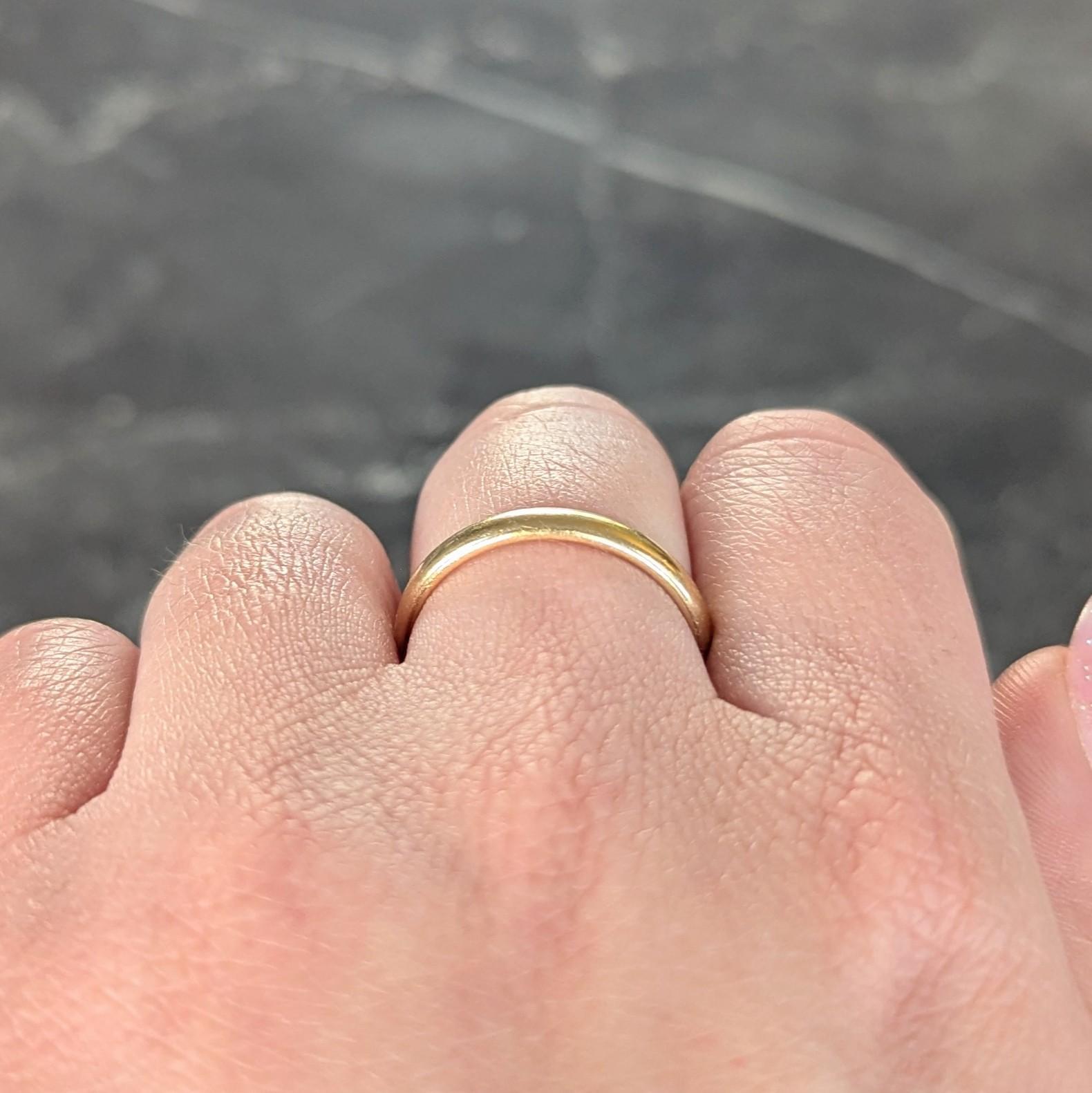 Tiffany & Co. 18 Karat Yellow Gold Contemporary Forever Men's Wedding Band Ring For Sale 4
