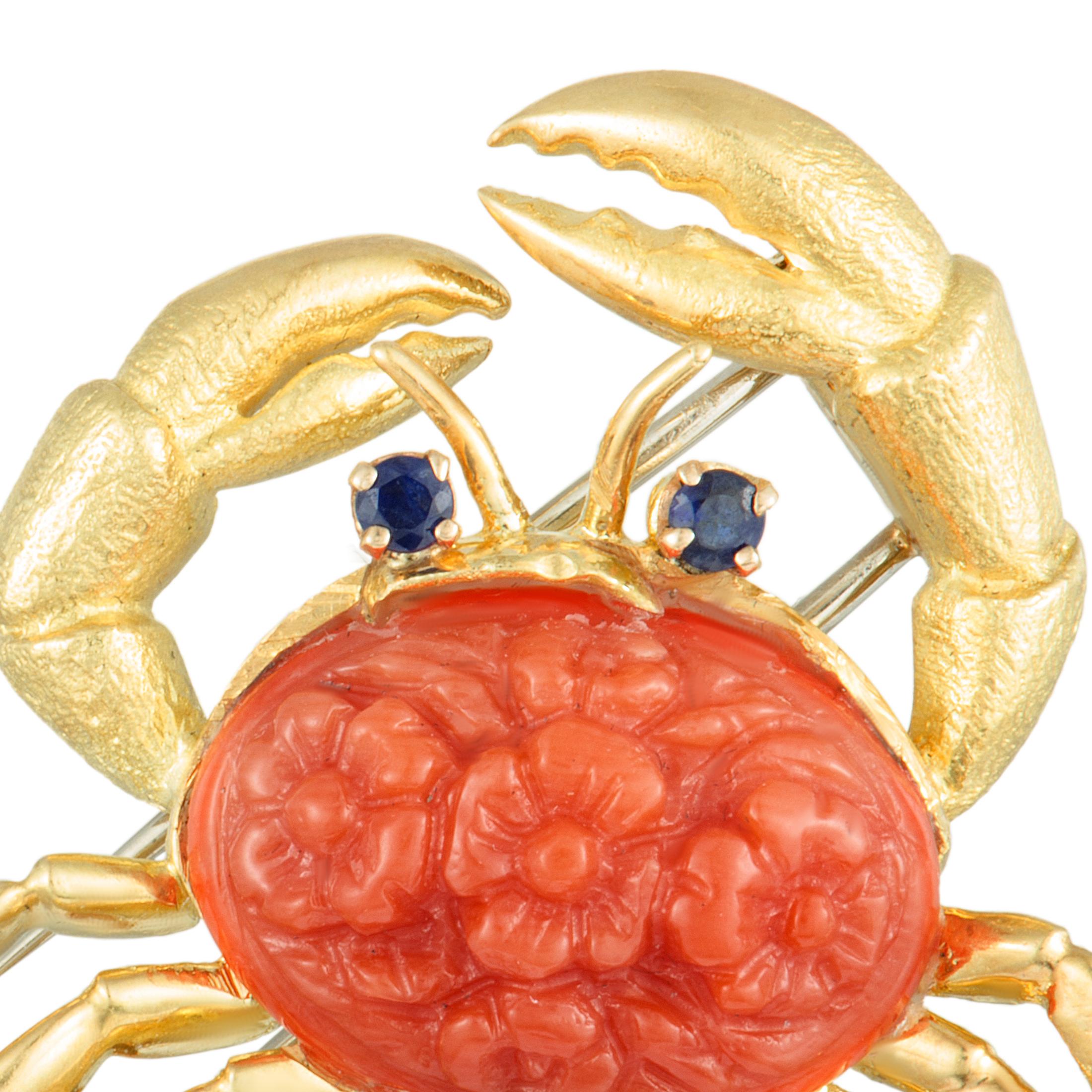 orange pearl crab
