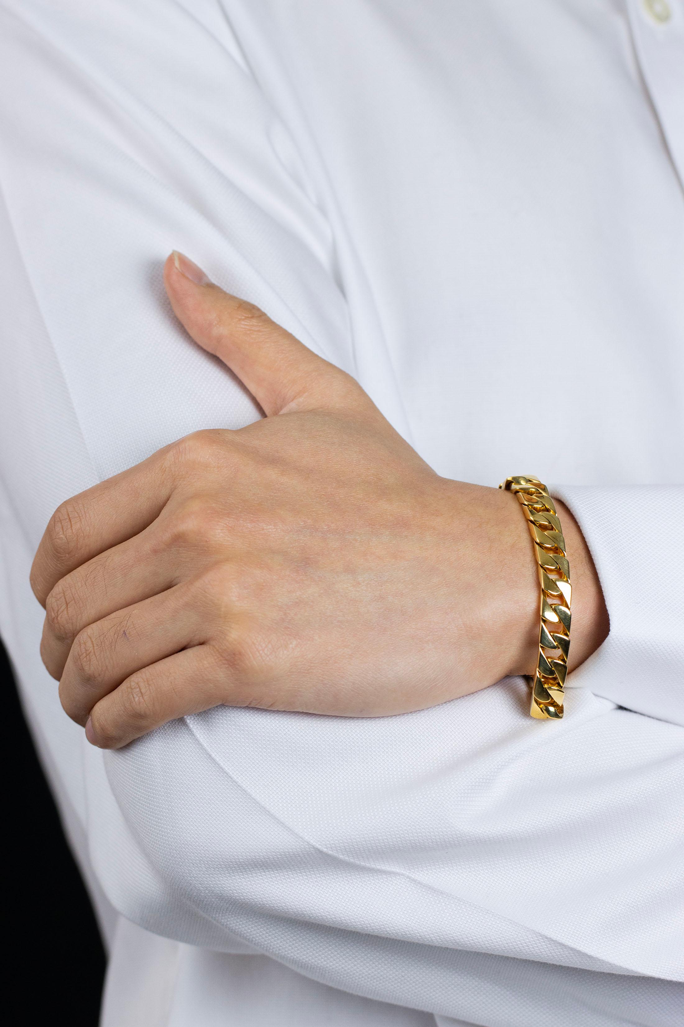 gold cuban bracelet