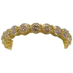 Vintage Tiffany 
Co. 18 Karat Yellow Gold Diamond Eternity Band