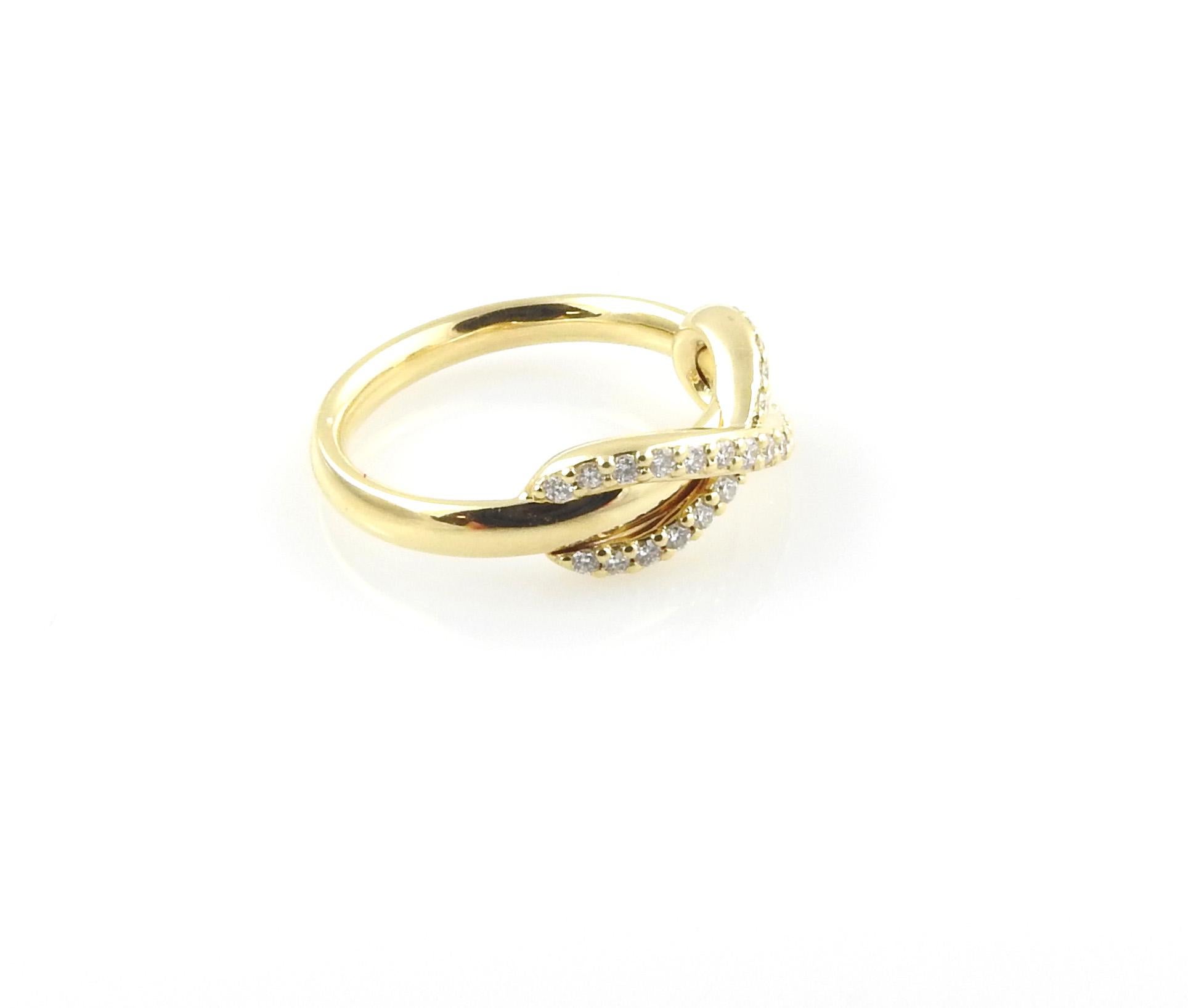 Tiffany & Co. Unendlichkeitsring aus 18 Karat Gelbgold mit Diamanten in Box/Tasche/Buchstütze 3