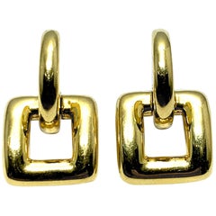 Tiffany & Co. 18 Karat Yellow Gold Door Knocker Earrings