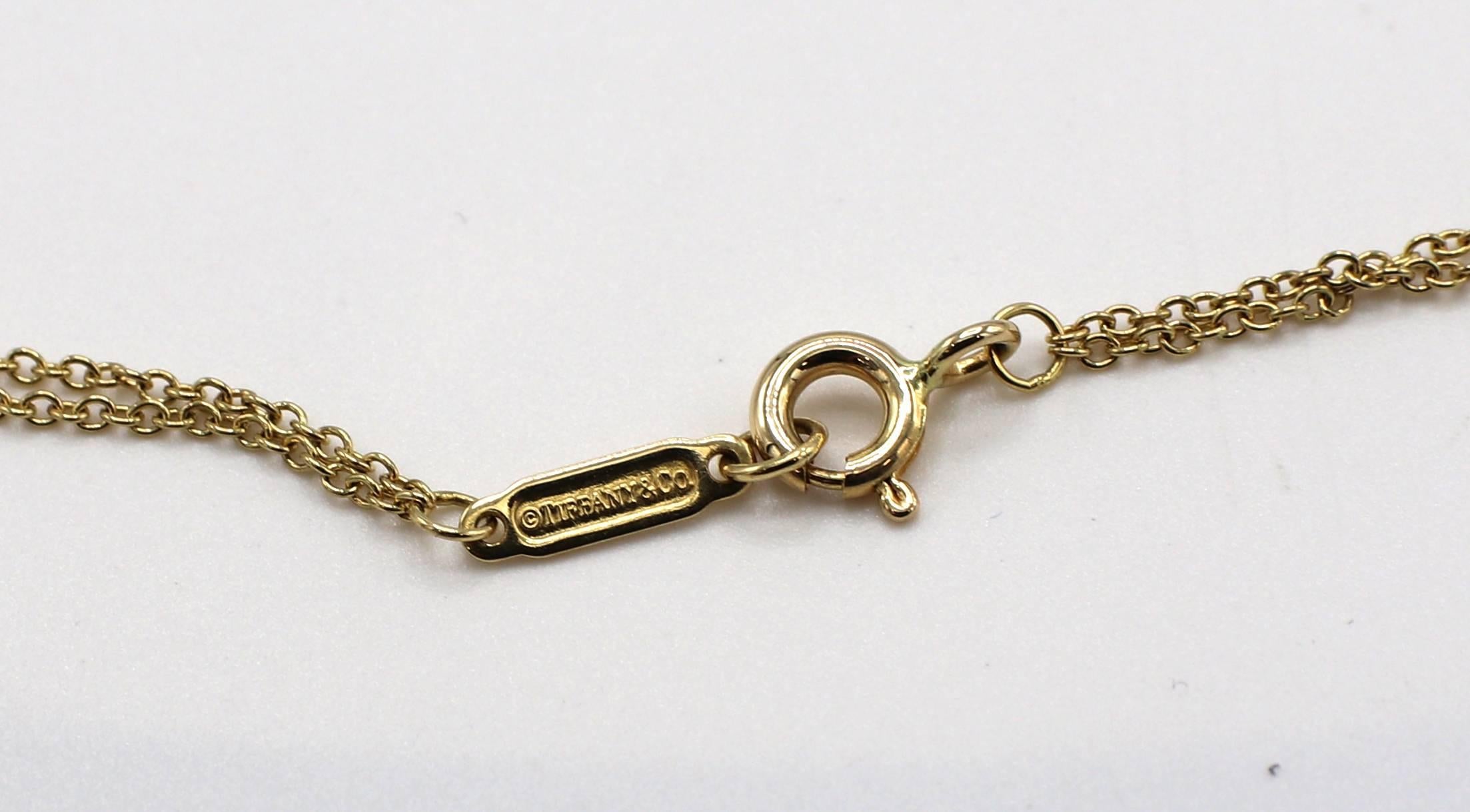 tiffany gold infinity necklace