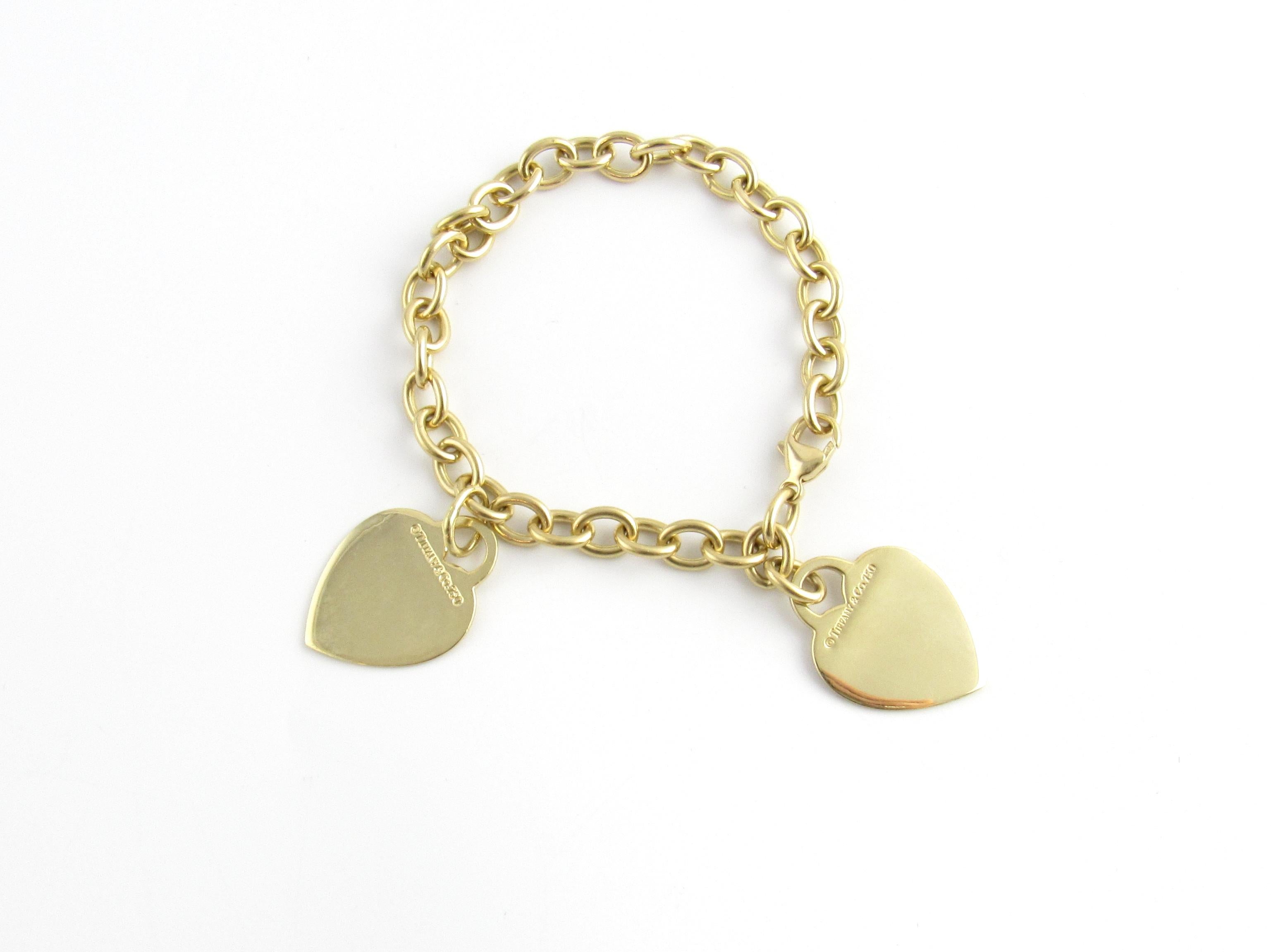 gold heart bracelet tiffany