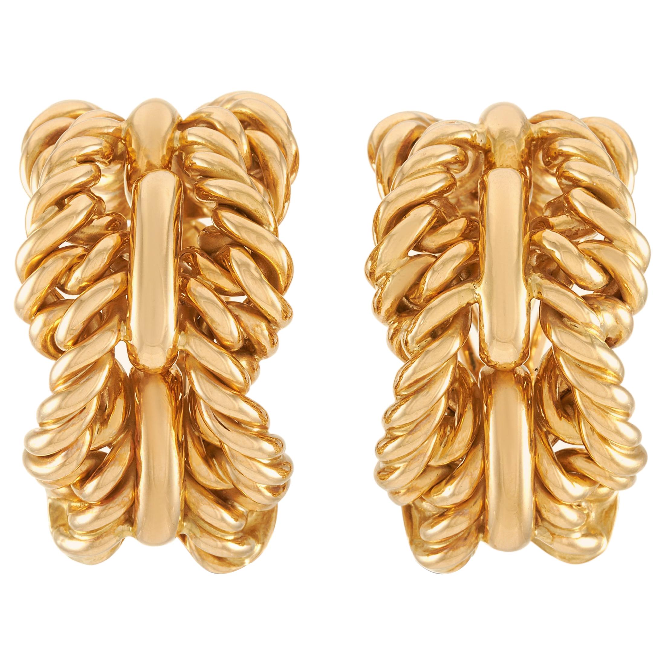 Tiffany & Co. 18 Karat Yellow Gold Earrings