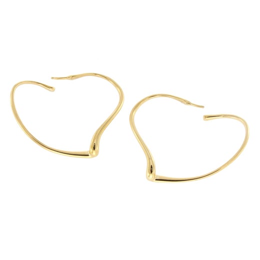 ALEX AND ELSA 18K Gold Plated Yellow Hoop Earrings 45X4mm #1 