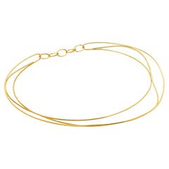 Tiffany & Co. Collier à vagues Elsa Peretti en or jaune 18 carats