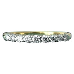 Tiffany & Co. 18 Karat Yellow Gold Embrace Diamond Eternity Ring .23 Carat G VS1