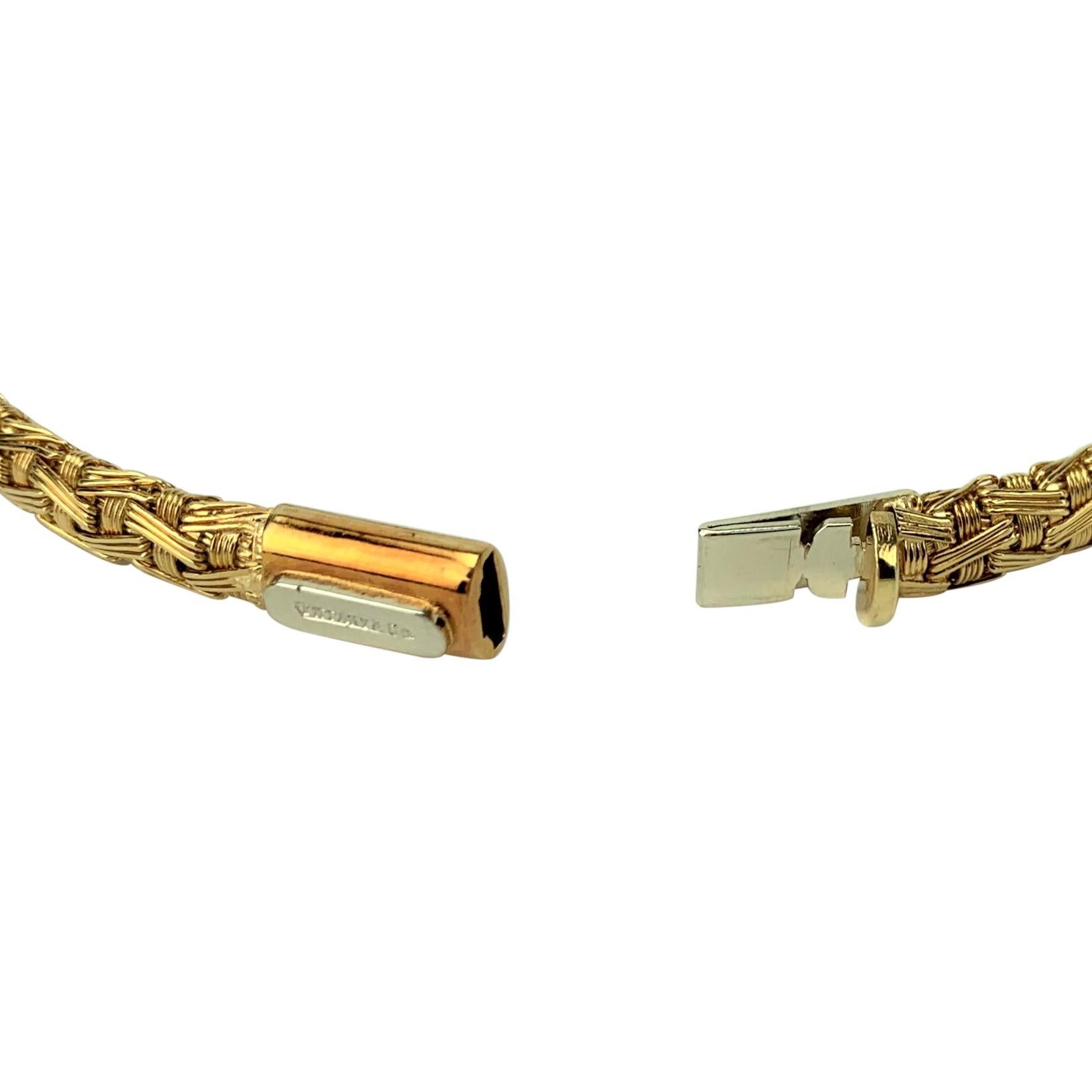 Tiffany & Co. 18 Karat Yellow Gold Flex Weave Ladies Bracelet 2
