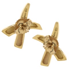 Tiffany & Co. 18 Karat Yellow Gold Graffiti X Earrings