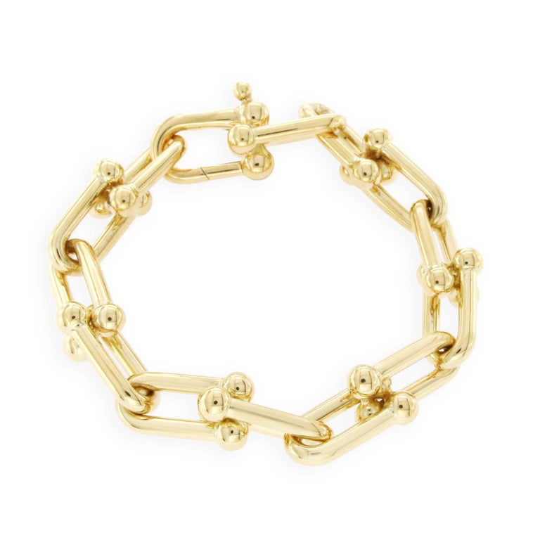 Tiffany and Co. 18 Karat Yellow Gold Hardwear Link Bracelet at 1stDibs ...