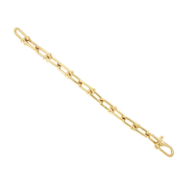 Tiffany Hardwear Small Link Bracelet in Yellow Gold - Size Large