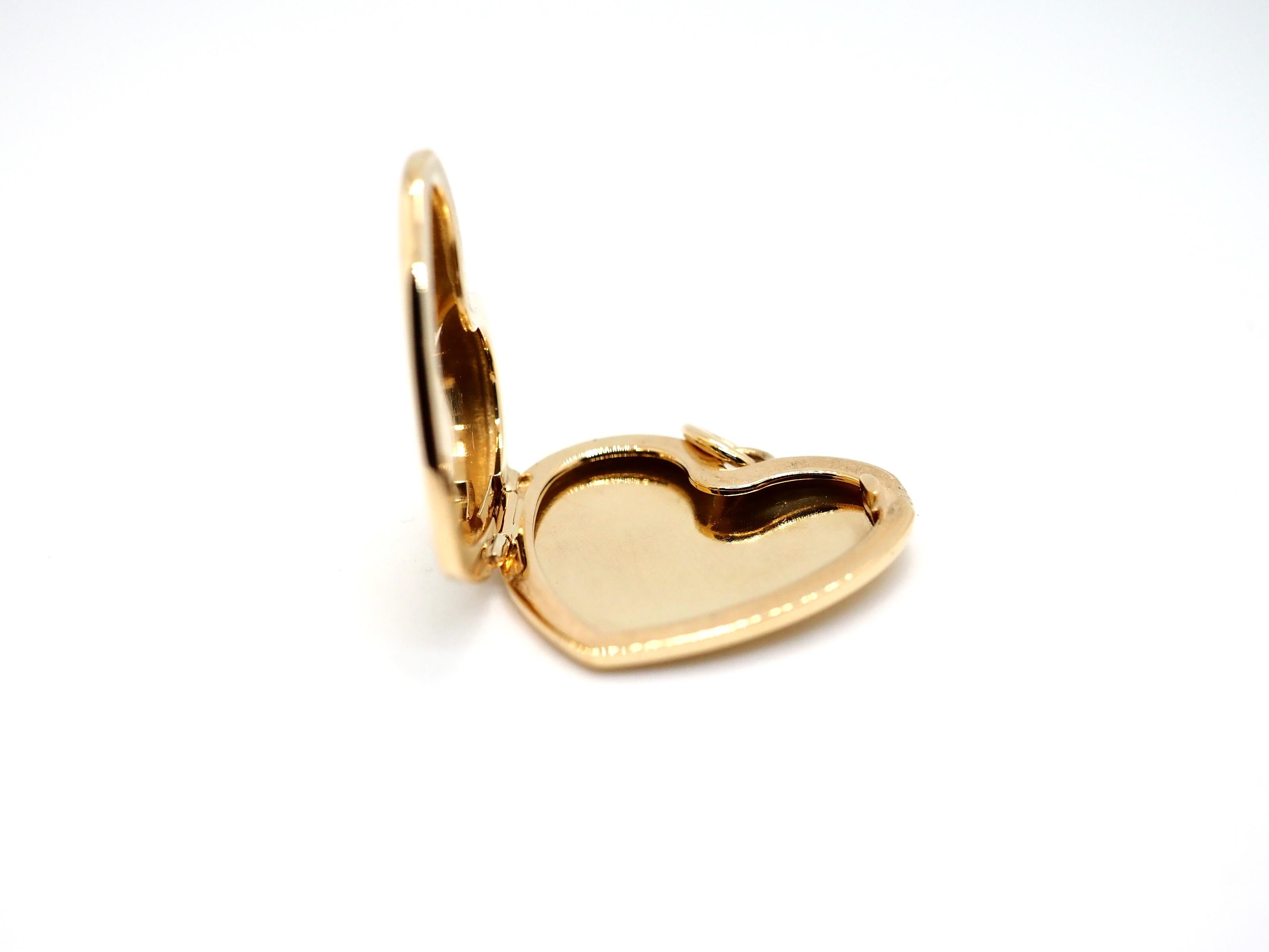 tiffany gold heart locket