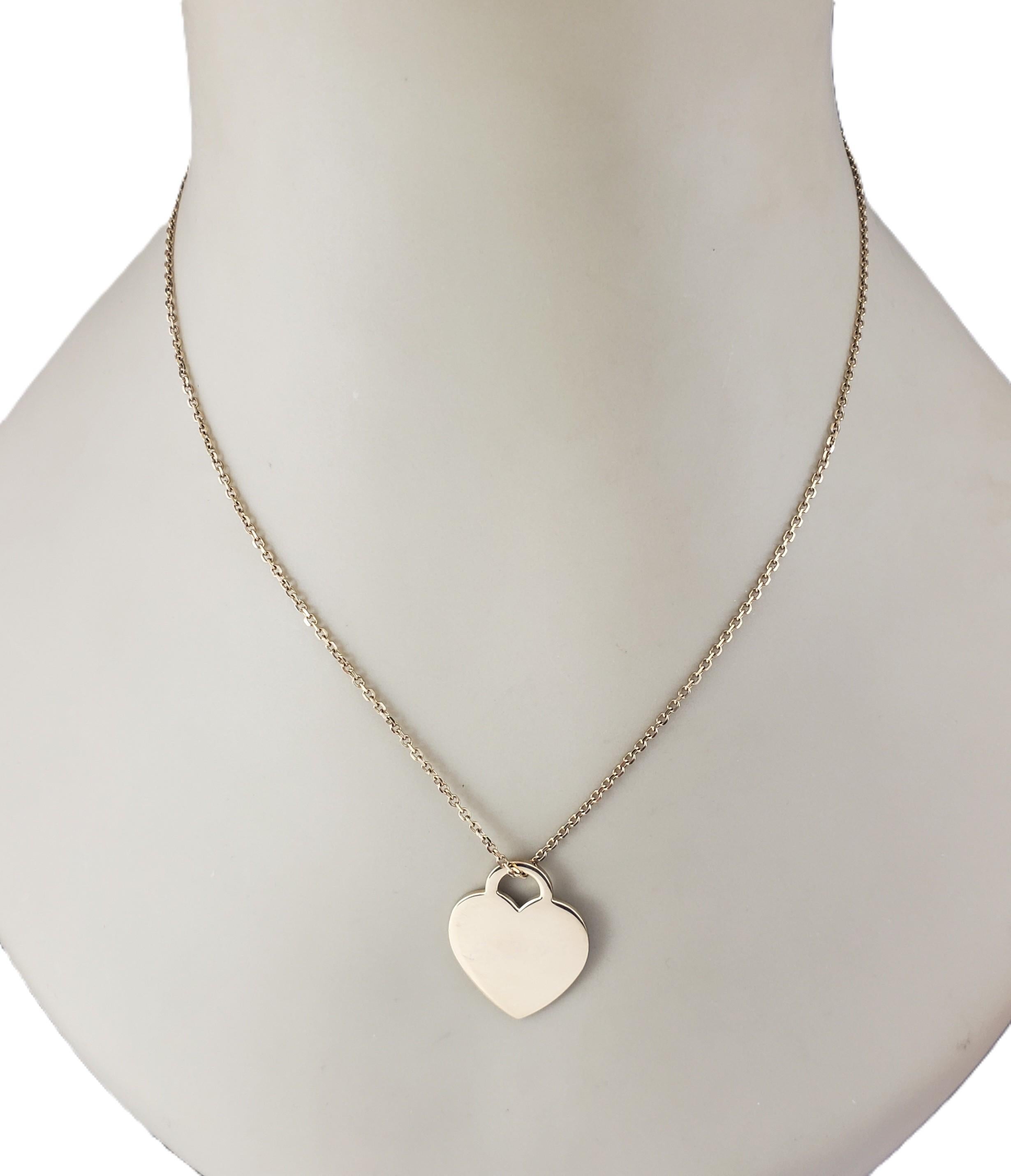 Tiffany & Co. Pendentif cœur en or jaune 18 carats #22689 en vente 2