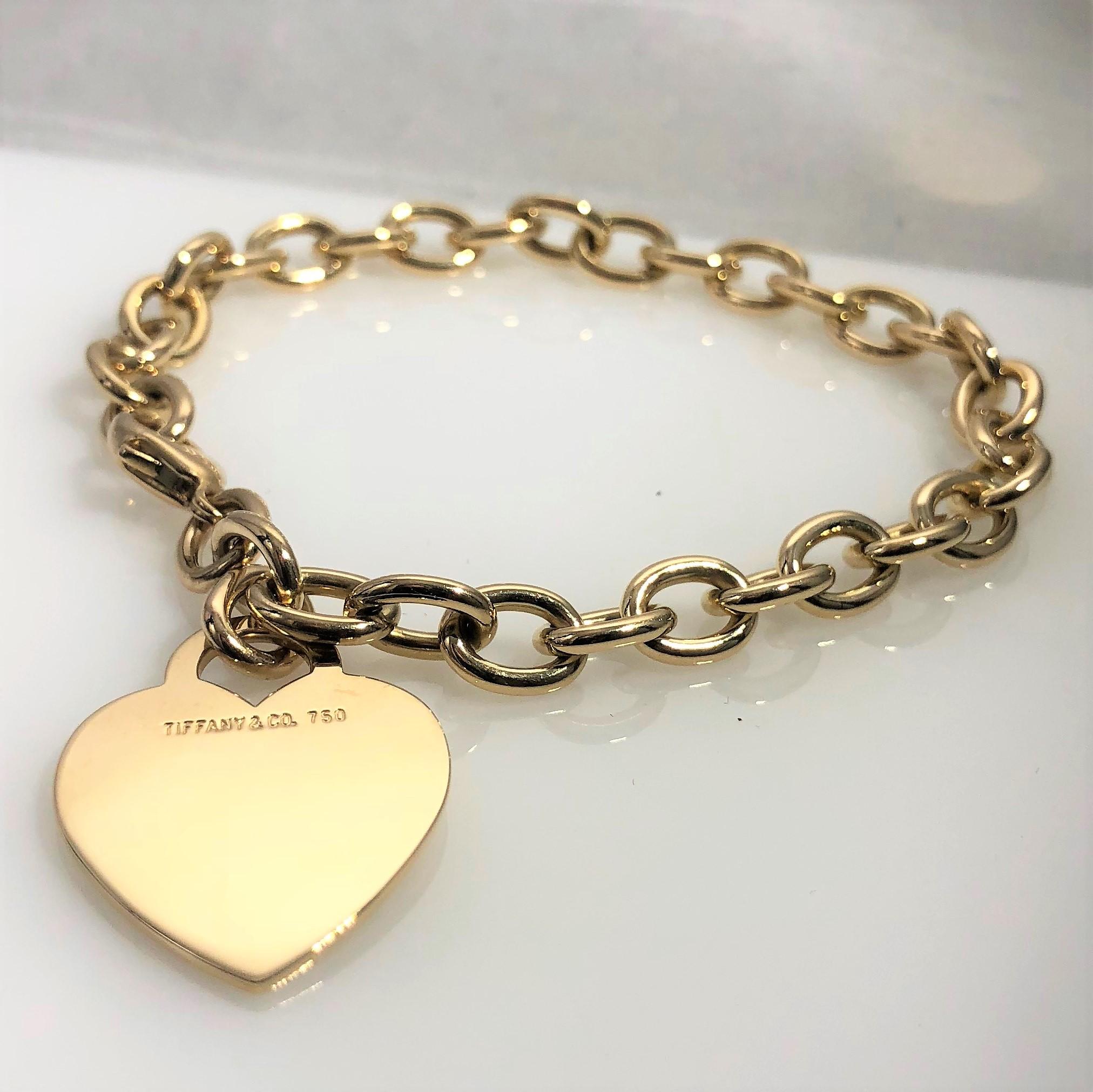 gold charm bracelet tiffany