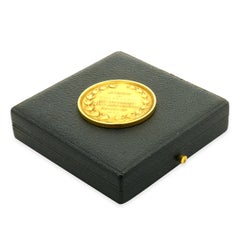 Tiffany & Co. 18 Karat Yellow Gold Heminway Medal Indian 1953