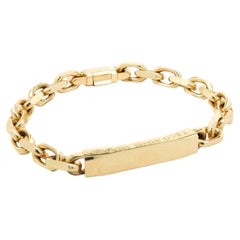 Tiffany & Co. 18 Karat Yellow Gold ID Bracelet 8.5 Inches