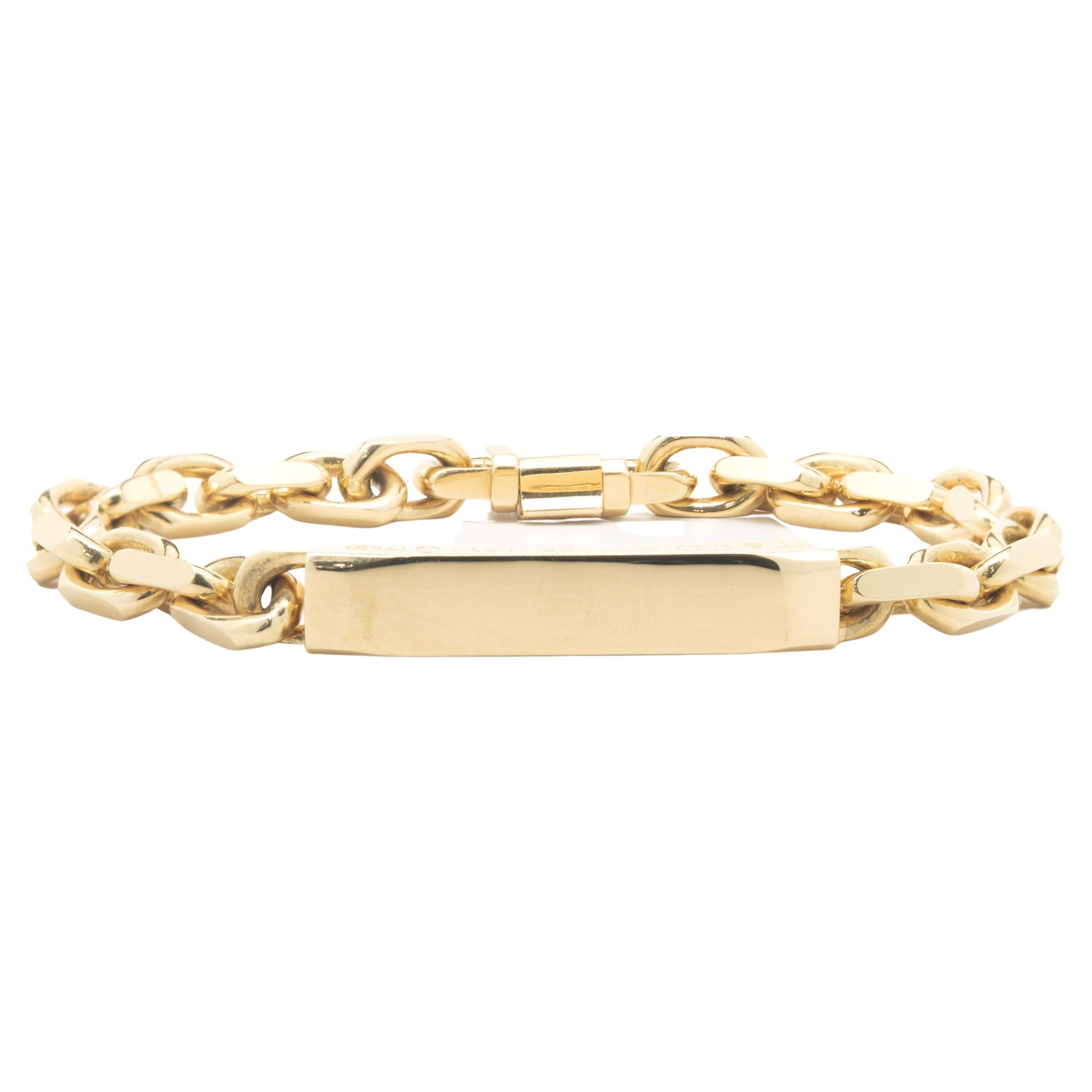 Tiffany & Co. 18 Karat Yellow Gold ID Bracelet