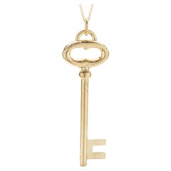 Tiffany & Co. 18 Karat Yellow Gold Key Necklace