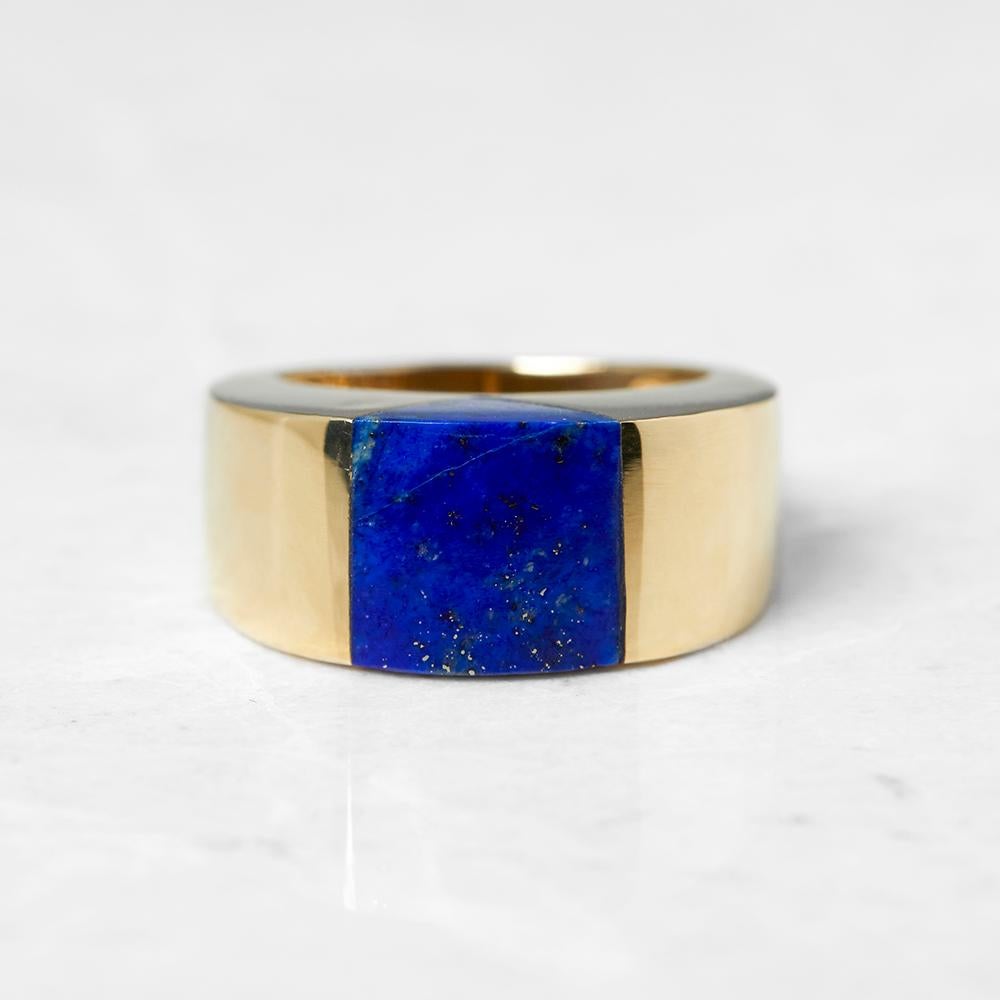 Xupes Code: COM965
Brand: Tiffany & Co.
Description: 18k Yellow Gold Lapis Lazuli Ring
Accompanied With: Xupes Presentation Box
Gender: Ladies
UK Ring Size: K 1/2
EU Ring Size: 51
US Ring Size: 5 1/2
Resizing Possible?: NO
Band Width: 5mm
Condition: