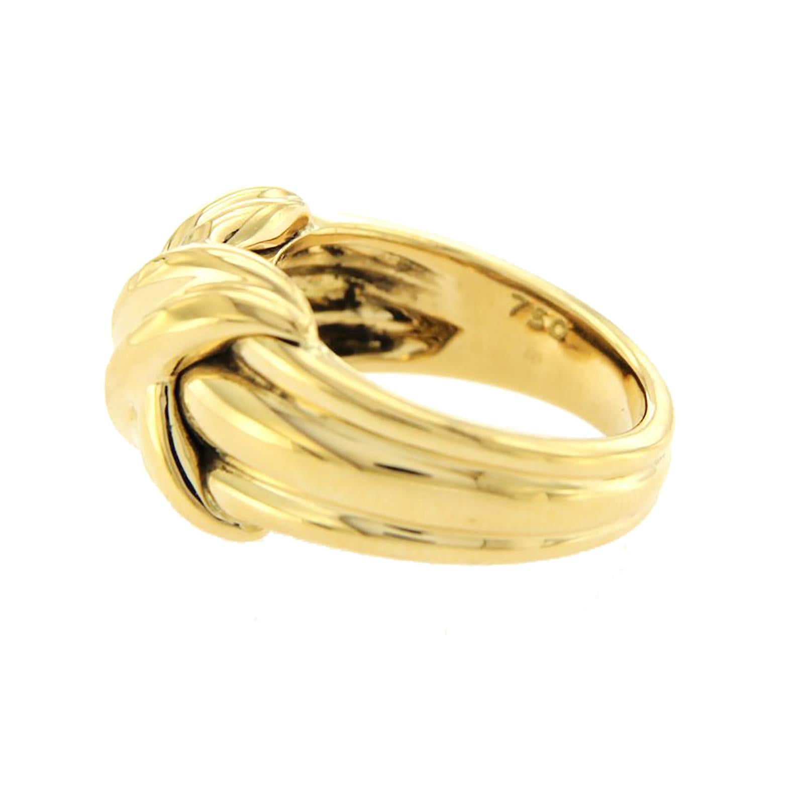 Women's Tiffany & Co. 18 Karat Yellow Gold Large Knot, 1990, 