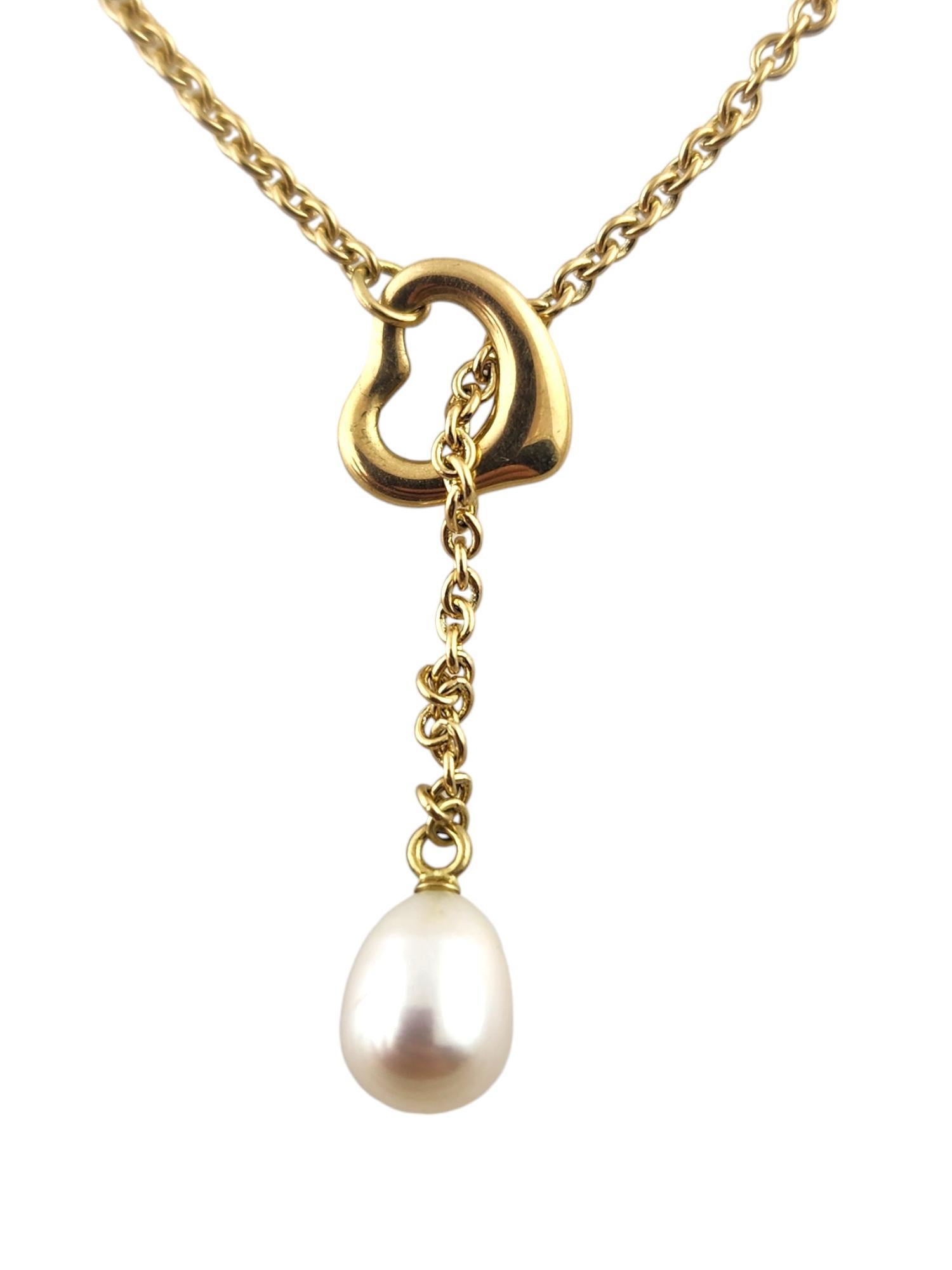 Tiffany & Co 18 Karat Yellow Gold Open Heart Lariat Pearl Necklace

This stunning Elsa Peretti open heart lariat necklace by designer Tiffany & Co was meticulously crafted from 18K yellow gold with a gorgeous pearl!

Chain length: 18 3/4