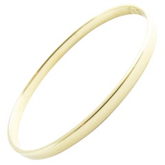 Tiffany & Co. 18 Karat Yellow Gold Oval Bangle Bracelet