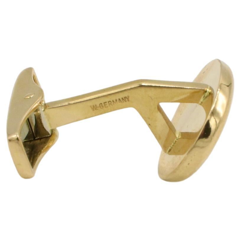 Femenino o masculino Gemelos franceses ovalados de oro amarillo de 18 quilates Tiffany & Co. en venta