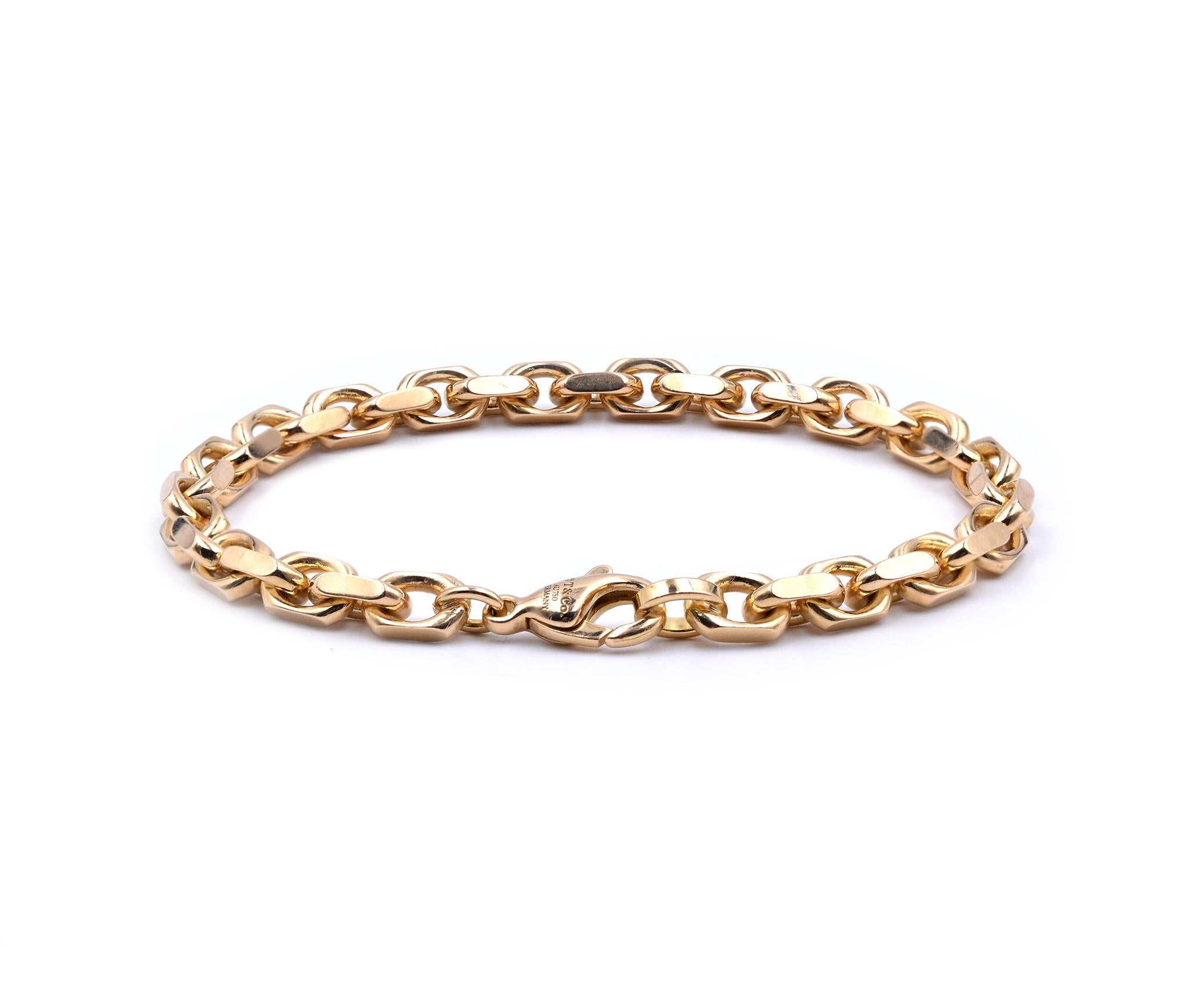 Women's Tiffany & Co. 18 Karat Yellow Gold Oval Link Bracelet