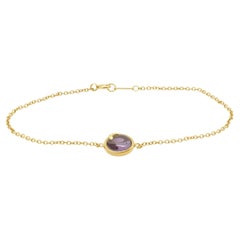 Tiffany & Co. 18 Karat Yellow Gold Paloma Picasso Amethyst Bracelet