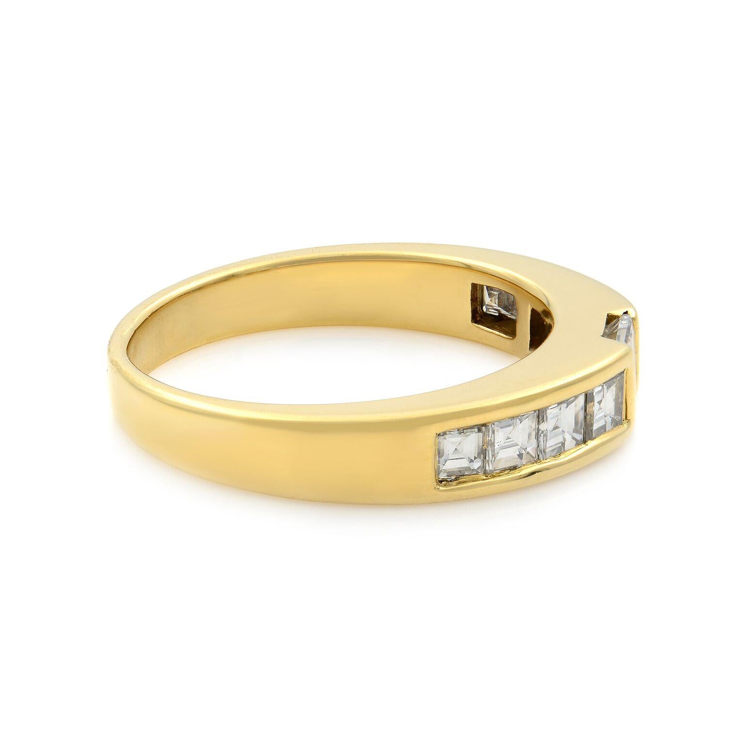 princess cut stacking rings