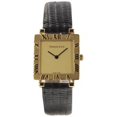 Tiffany 
Co. 18 Karat Yellow Gold Quartz Watch L3630 Tiffany Box
