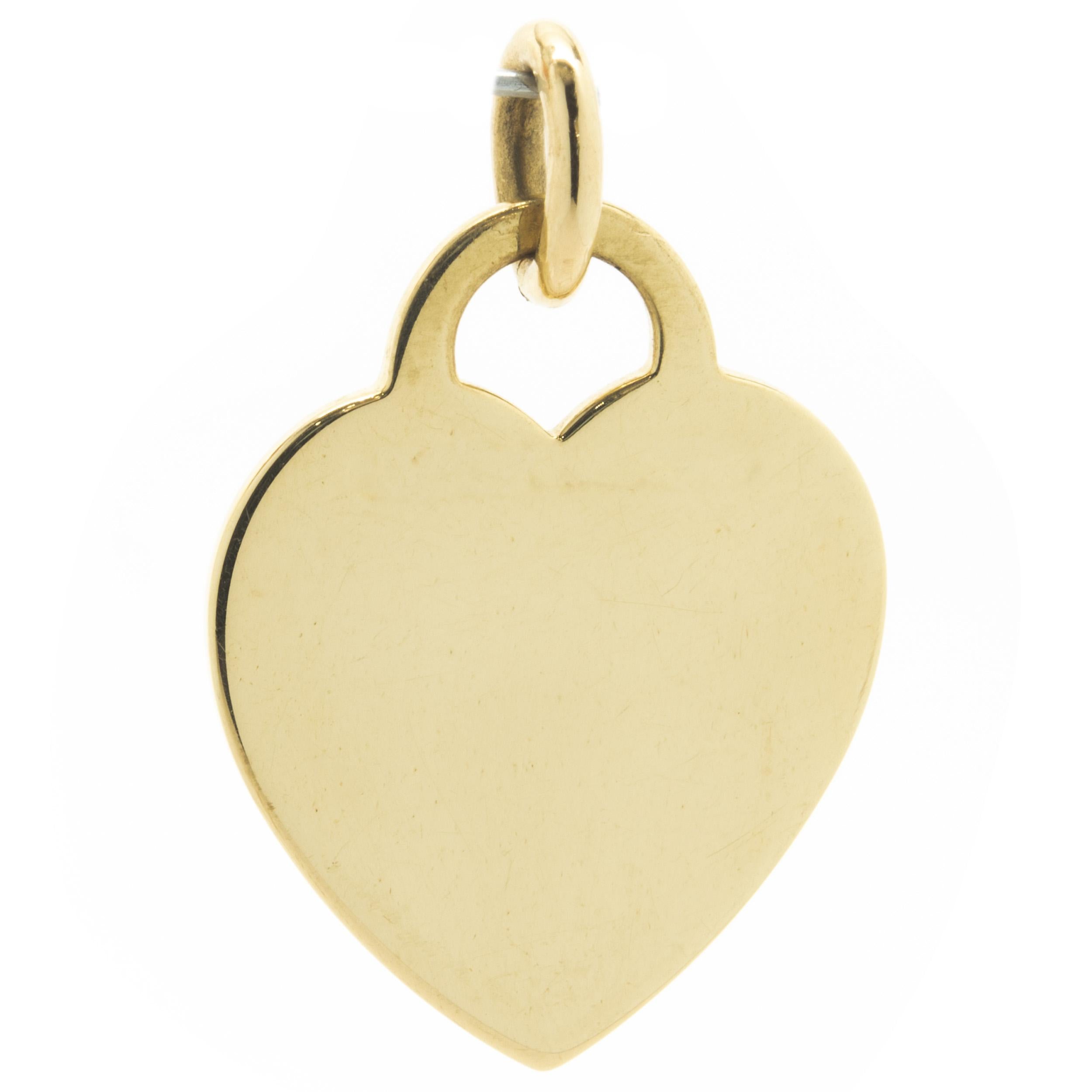 Designer: Tiffany & Co. 
MATERIAL: 18K Gelbgold
Abmessungen: Anhänger 27 x 20 mm
Gewicht: 6.88 Gramm
