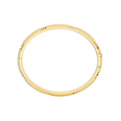 Tiffany & Co. 18 Karat Yellow Gold Roman Numeral Atlas Bangle Bracelet