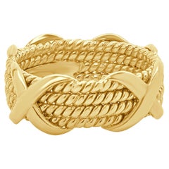 Tiffany & Co. 18 Karat Yellow Gold Schlumberger X Band