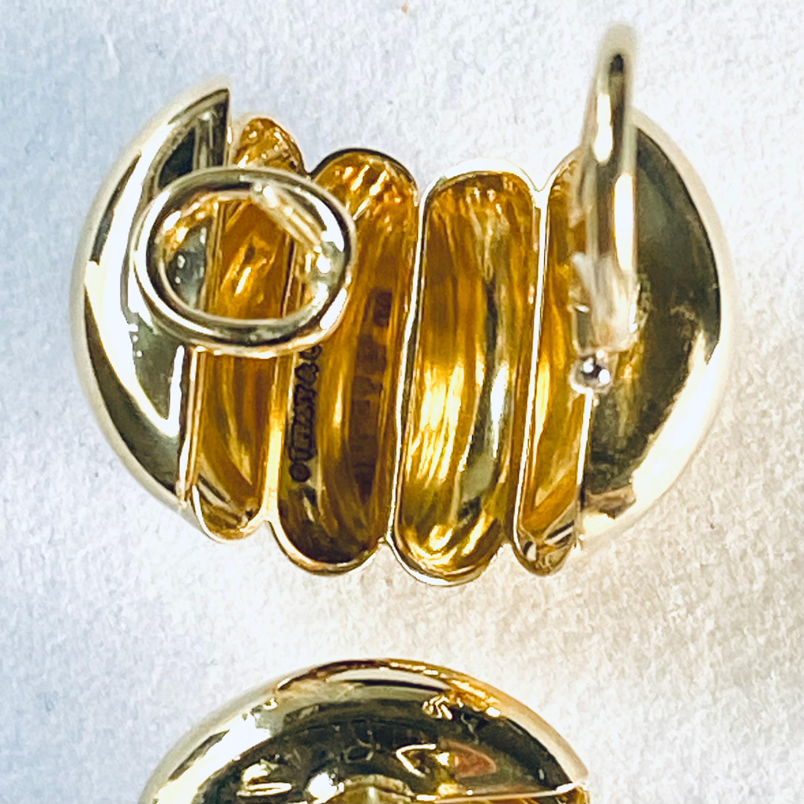 Women's Tiffany Co 18 Karat Yellow Gold 'Shrimp' Earrings