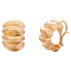Tiffany Co 18 Karat Yellow Gold 'Shrimp' Earrings
