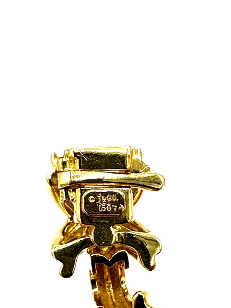 Tiffany and Co. 18 Karat Yellow Gold Signature X Bracelet For Sale at ...
