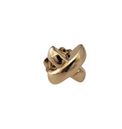 Tiffany & Co. 18 Karat Yellow Gold Single "X" Earring
