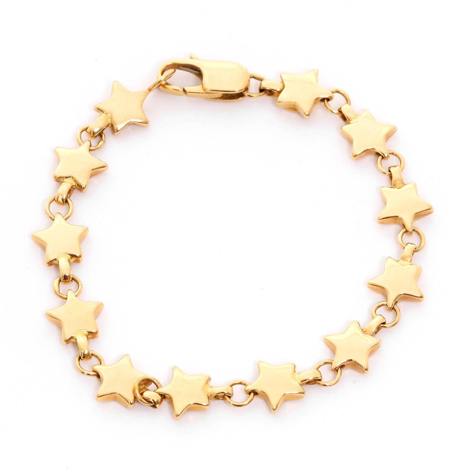 tiffany star bracelet gold