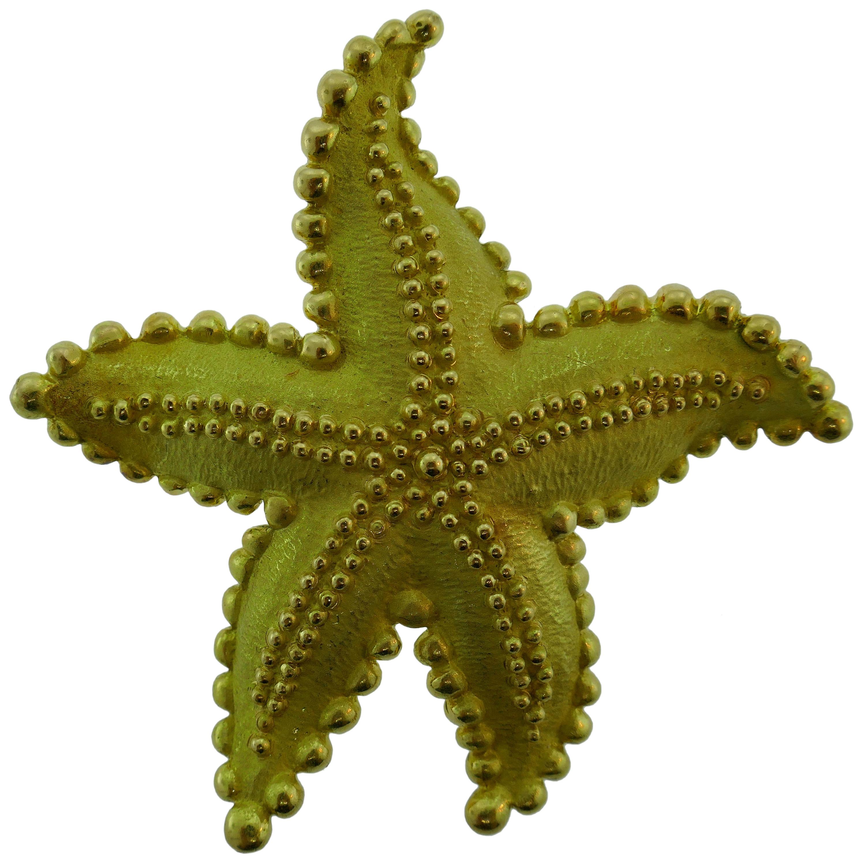 Tiffany & Co. 18 Karat Yellow Gold Starfish Pendant, circa 1980s