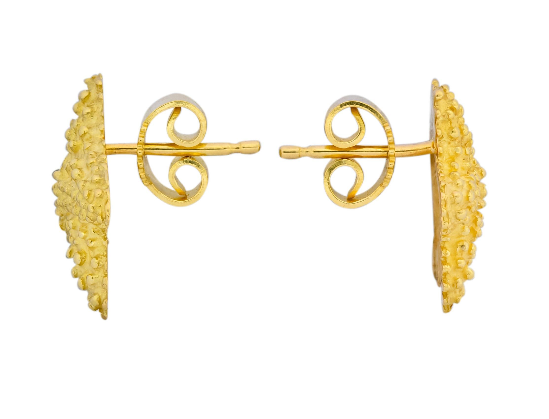 Tiffany & Co. 18 Karat Yellow Gold Starfish Stud Earrings 3
