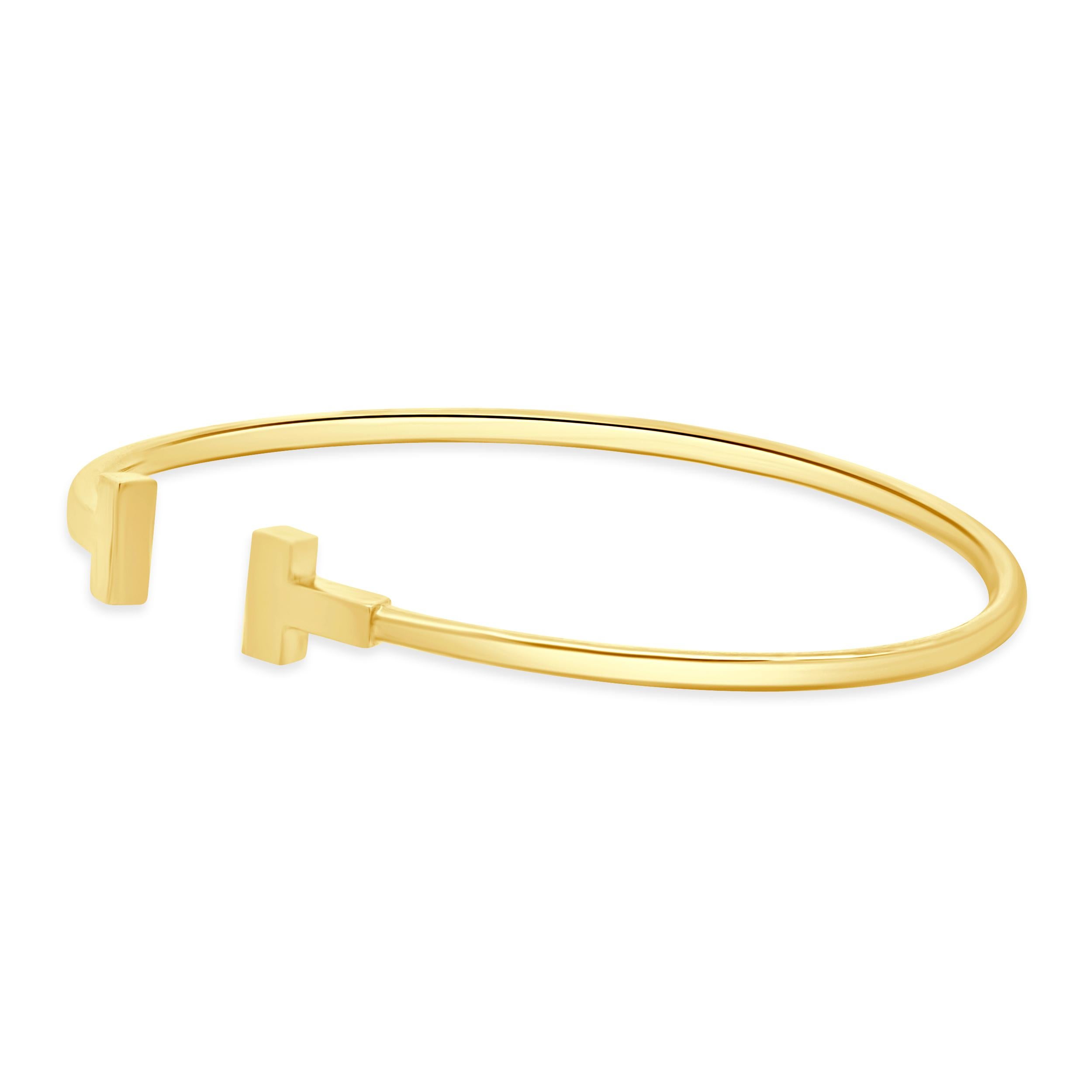 Designer: Tiffany & Co. 
MATERIAL: 18K Gelbgold
Abmessungen: Das Armband passt an ein Handgelenk von bis zu 6 Zoll
Gewicht: 5,71 Gramm

