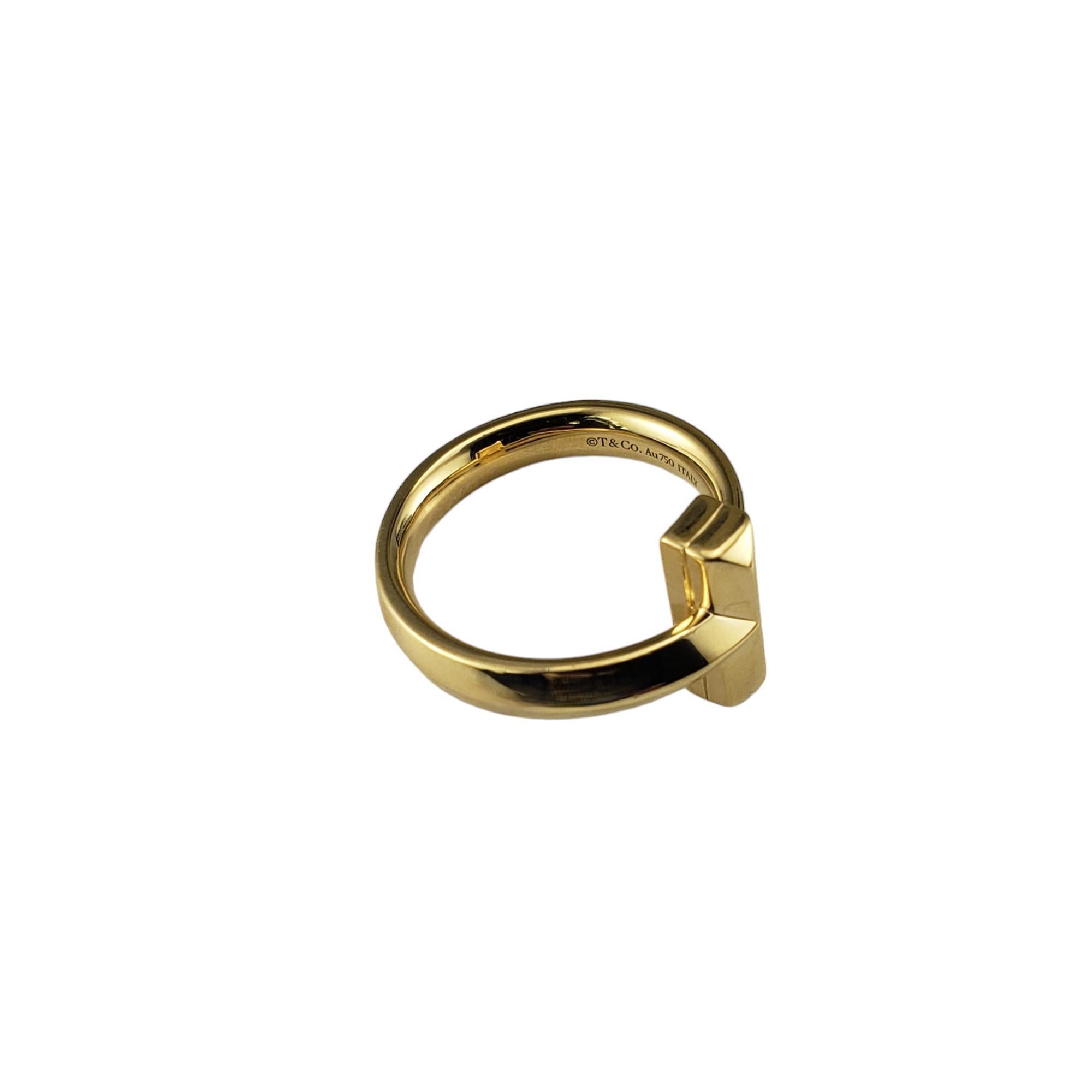 Tiffany & Co. 18 Karat Gelbgold T1 Ring Größe 9,5 #17730 im Zustand „Gut“ in Washington Depot, CT